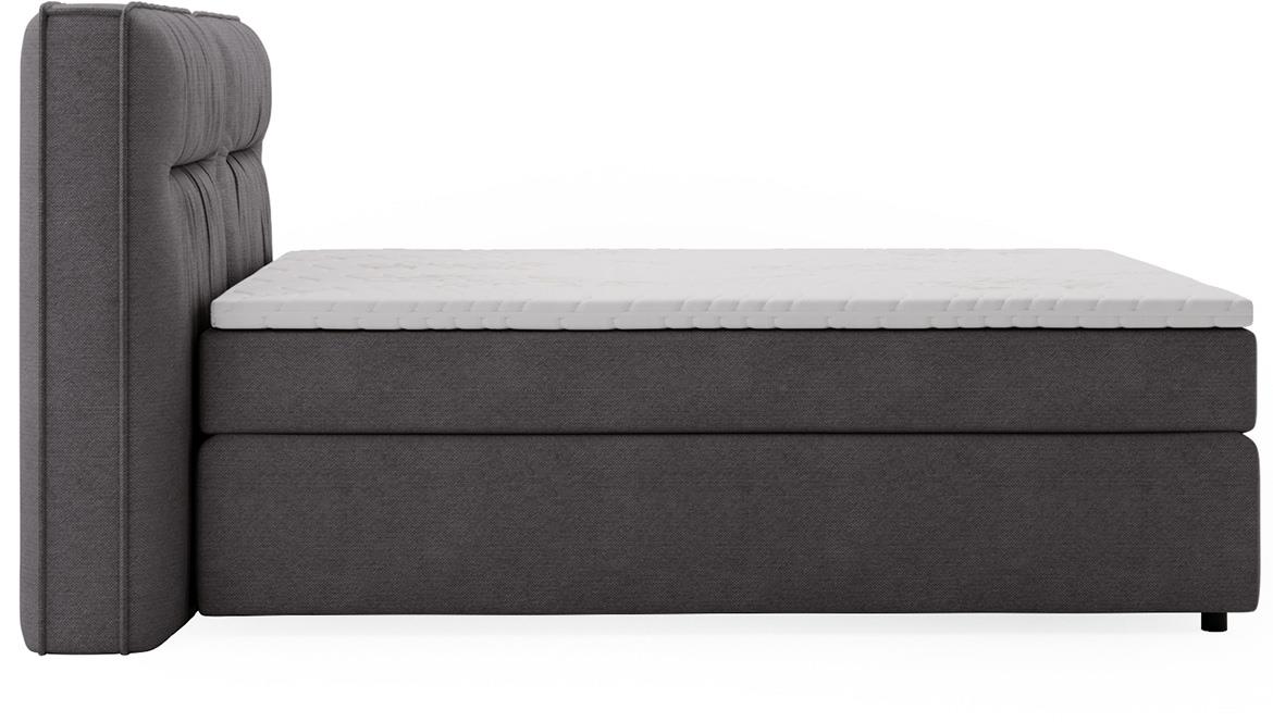 Lisbon Glow 19 boxspring krevet 205x218x128 cm sivi