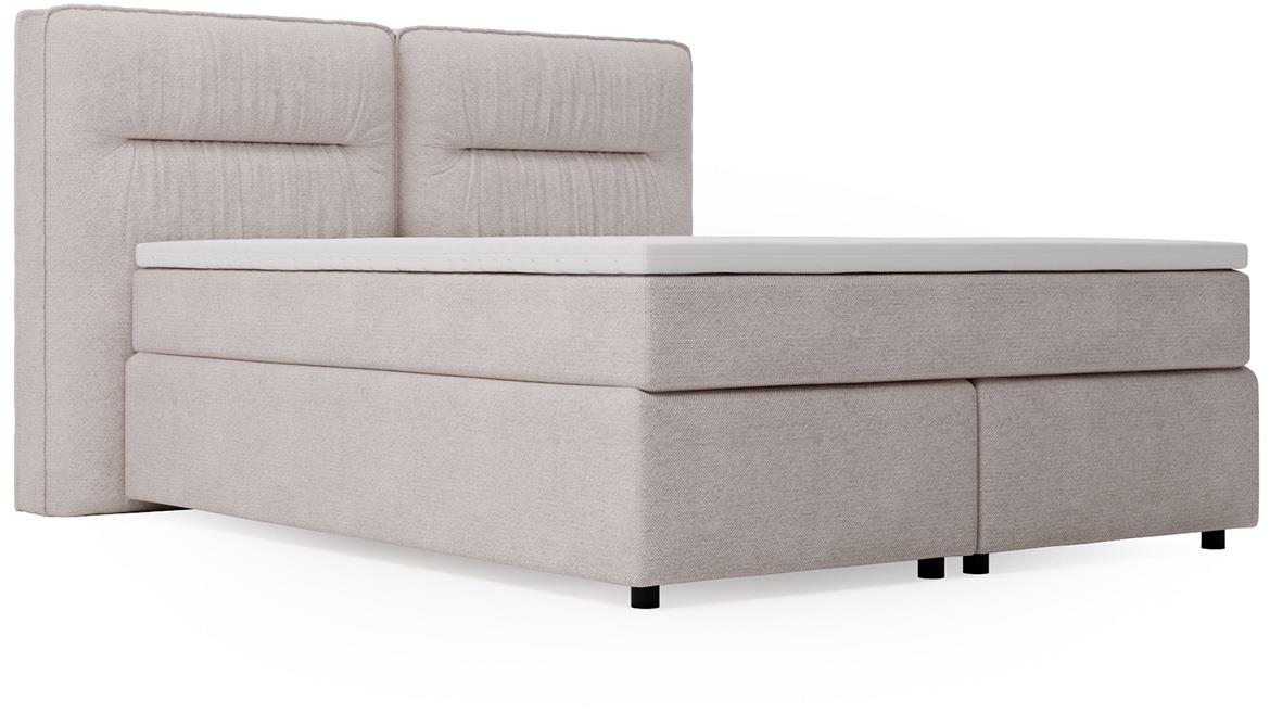 Lisbon Glow 14 boxspring krevet 205x218x128 cm sivi