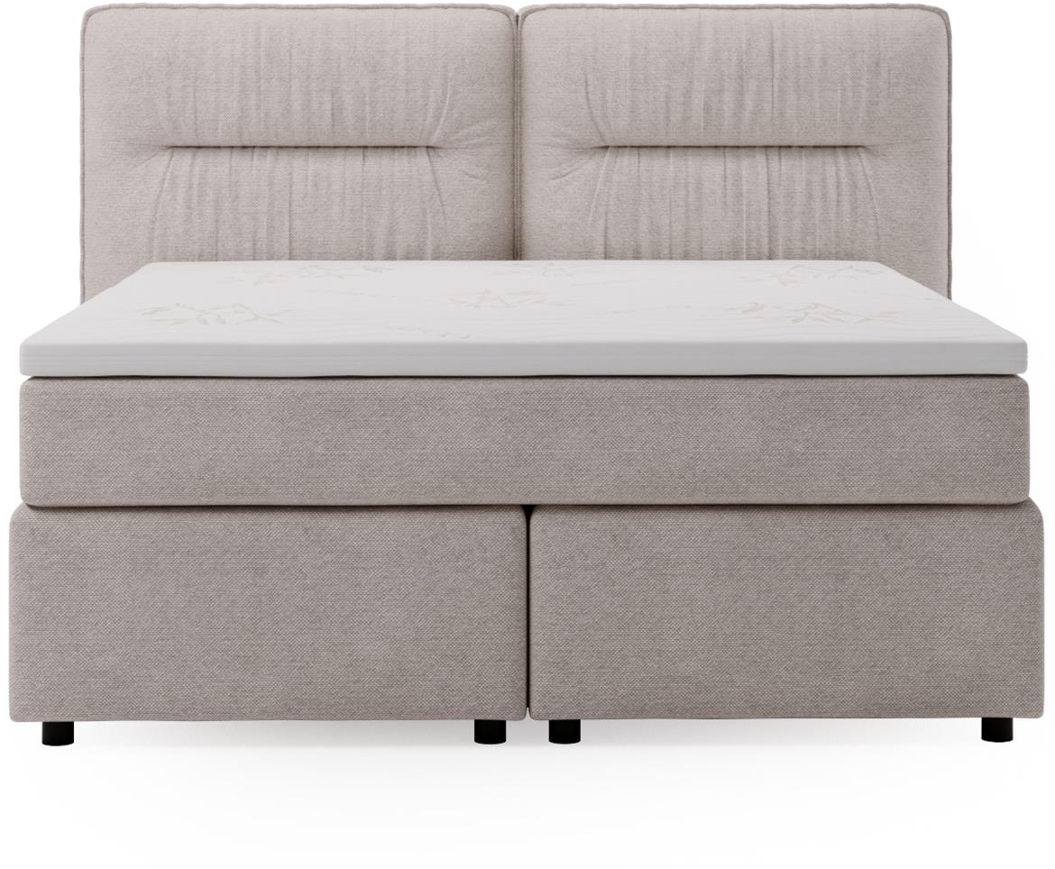 Lisbon Glow 14 boxspring krevet 205x218x128 cm sivi