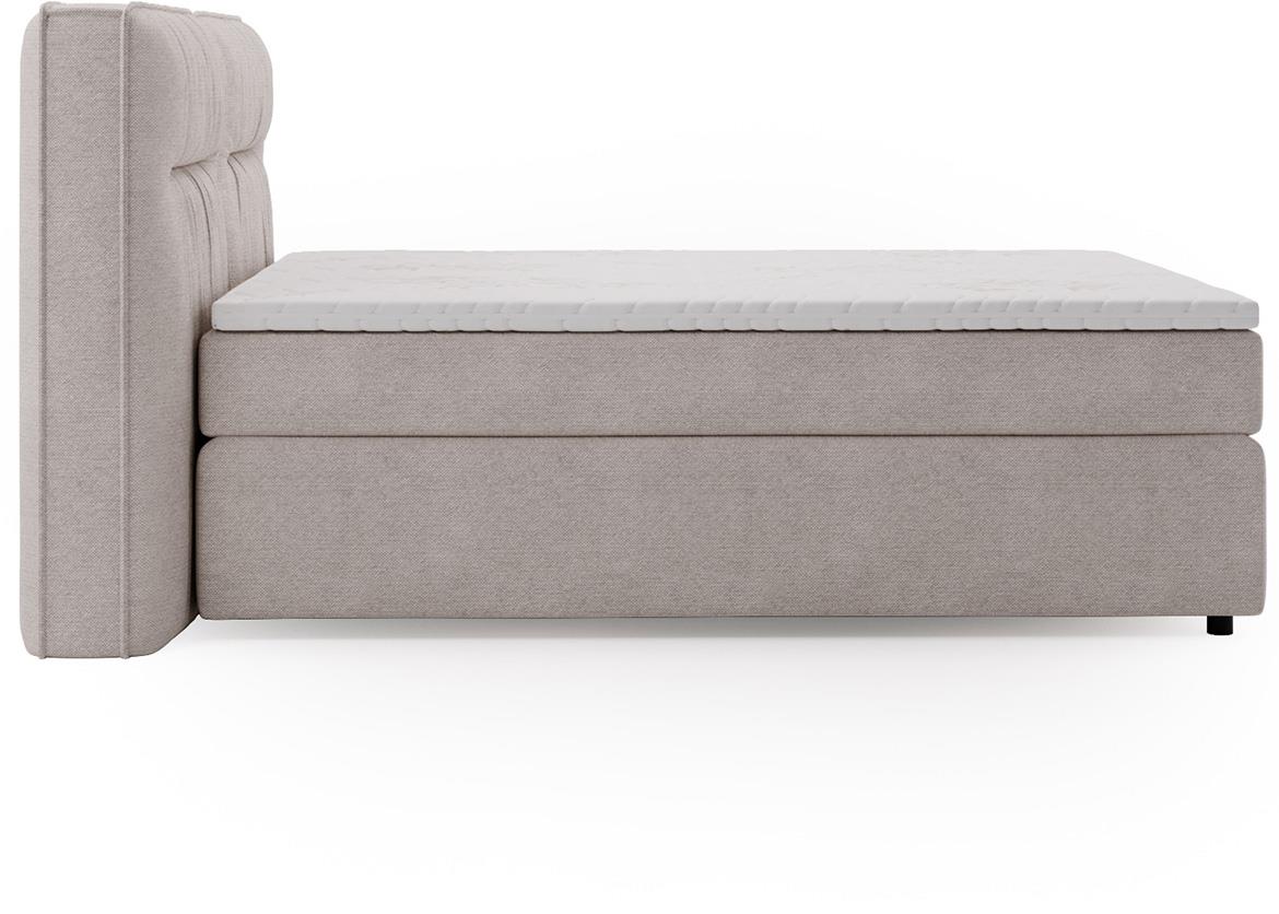 Lisbon Glow 14 boxspring krevet 205x218x128 cm sivi