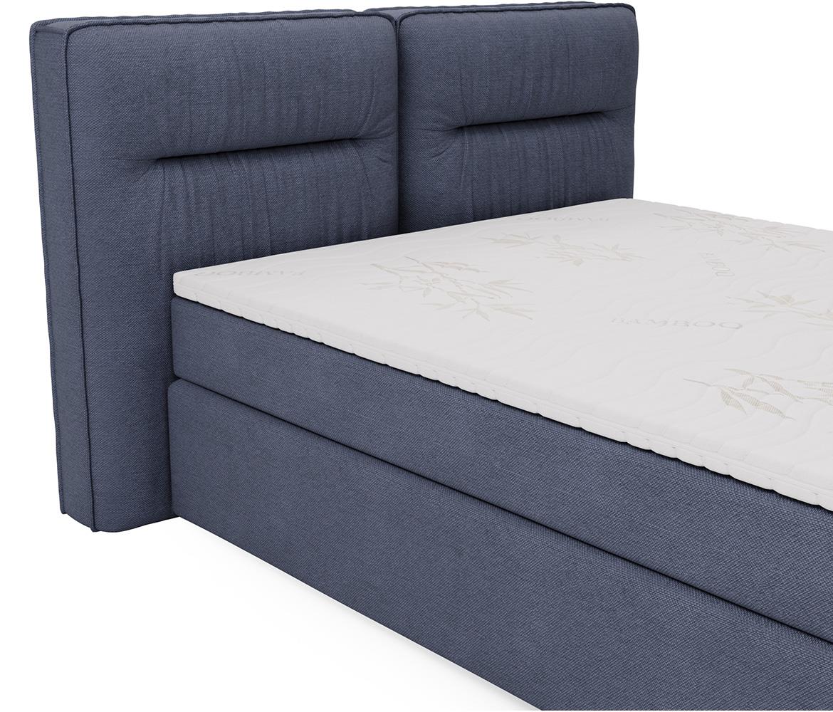 Lisbon Glow 11 boxspring krevet 205x218x128 cm plavi