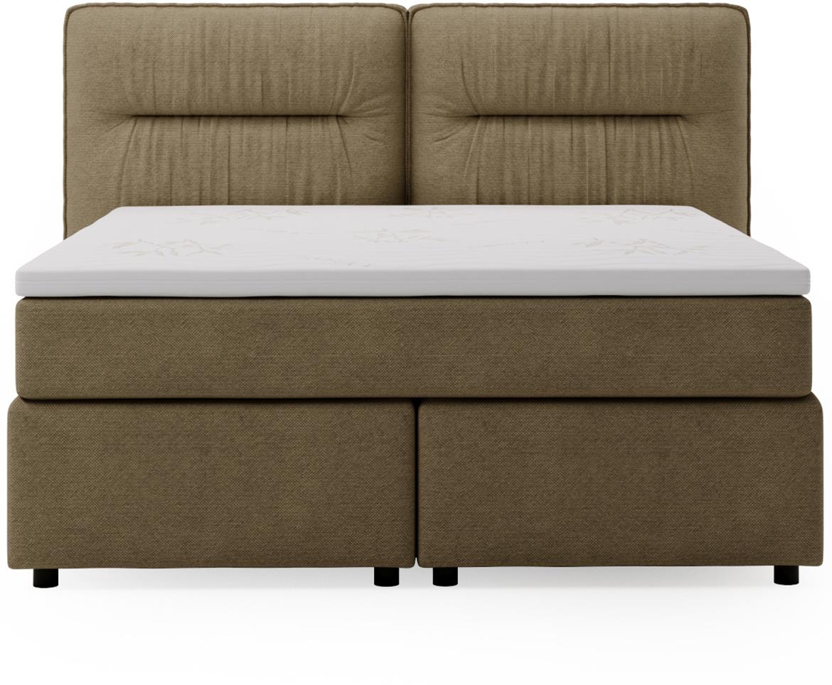 Lisbon Glow 8 boxspring krevet 205x218x128 cm sivi