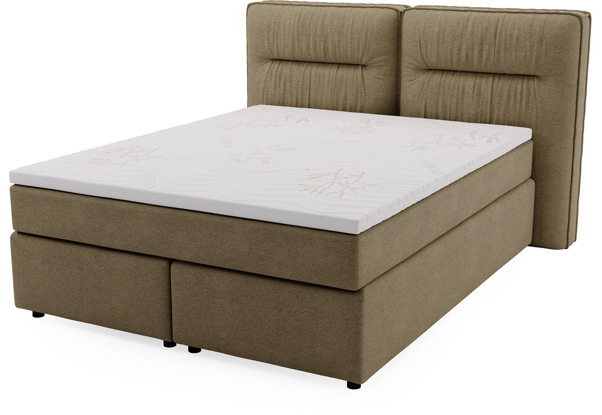 Lisbon Glow 8 boxspring krevet 205x218x128 cm sivi