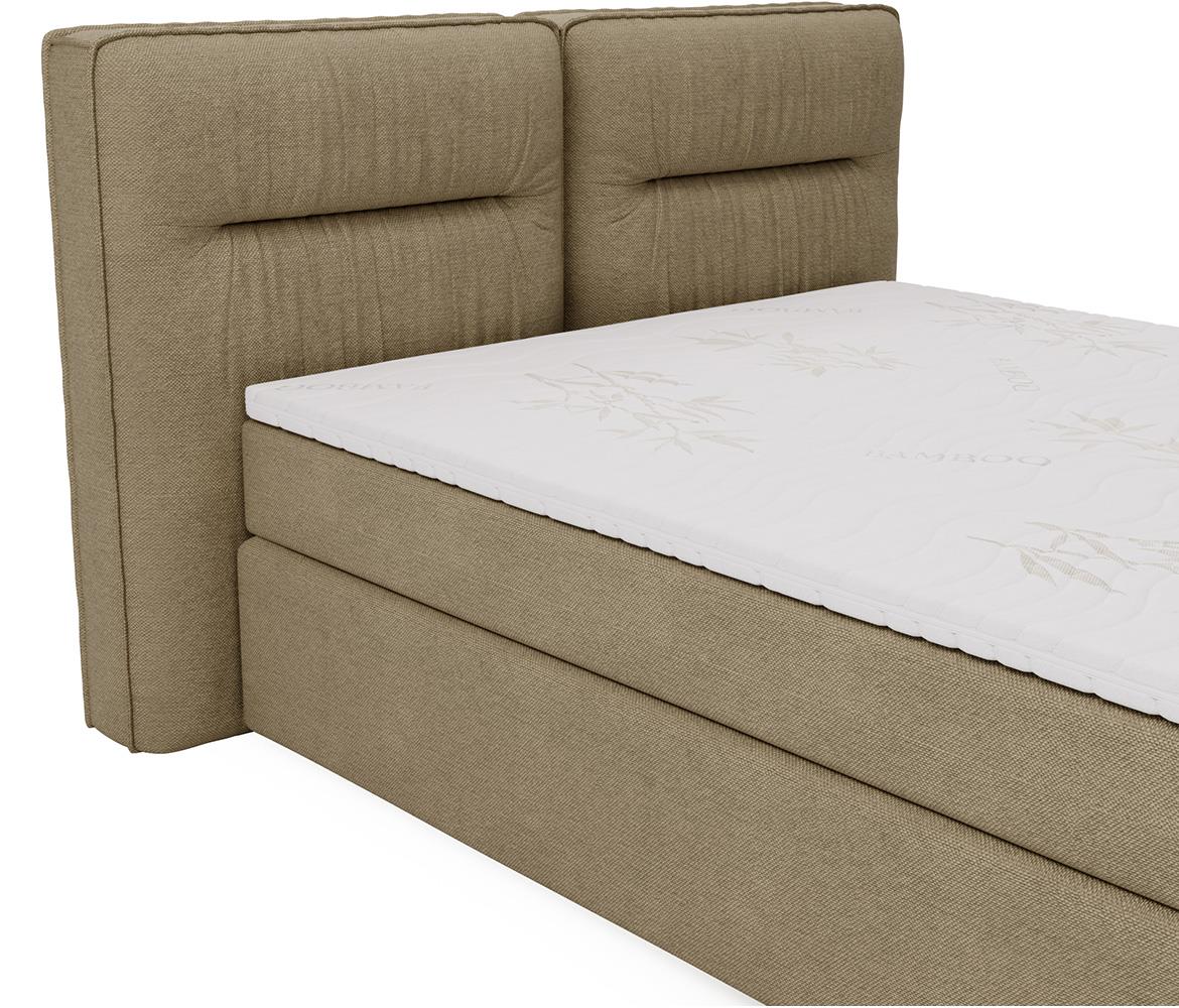 Lisbon Glow 8 boxspring krevet 205x218x128 cm sivi