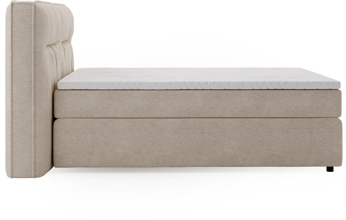 Lisbon Glow 3 boxspring krevet 205x218x128 cm sivi