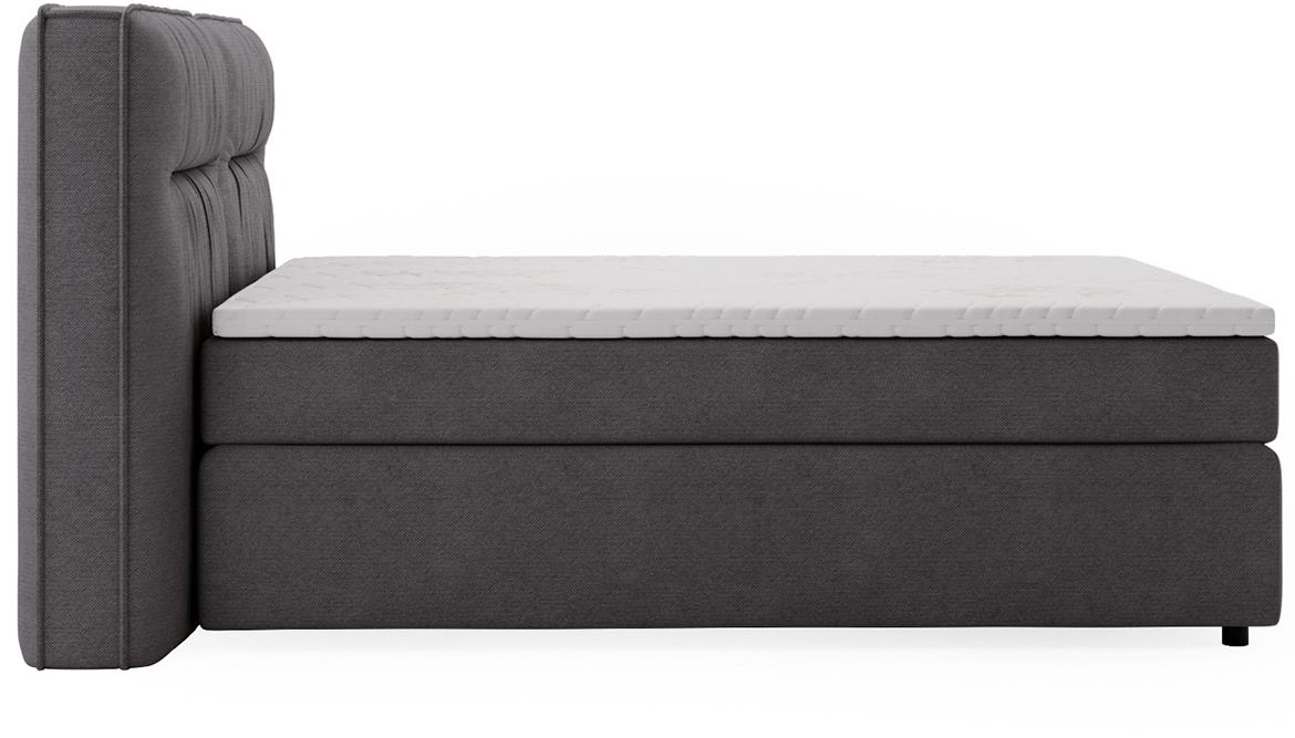 Lisbon Glow 19 boxspring krevet 185x218x128 cm sivi