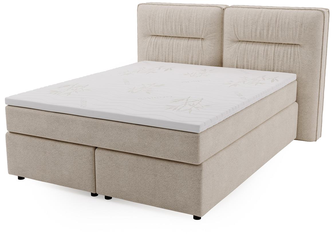 Lisbon Glow 3 boxspring krevet 185x218x128 cm bež