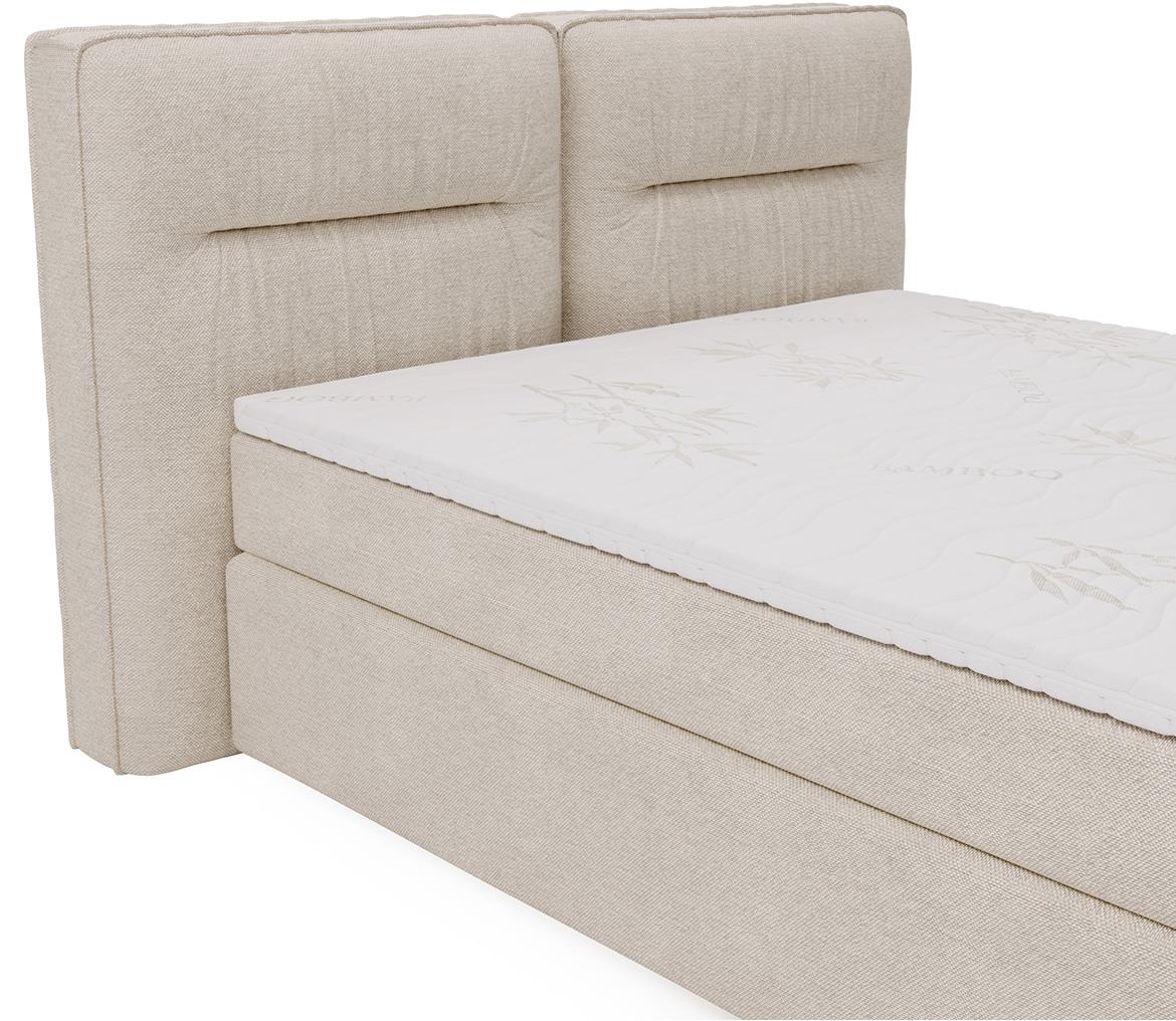 Lisbon Glow 3 boxspring krevet 185x218x128 cm bež