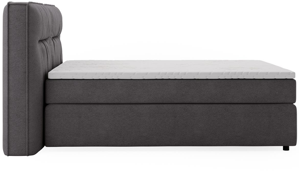 Lisbon Glow 19 boxspring krevet 165x218x128 cm sivi