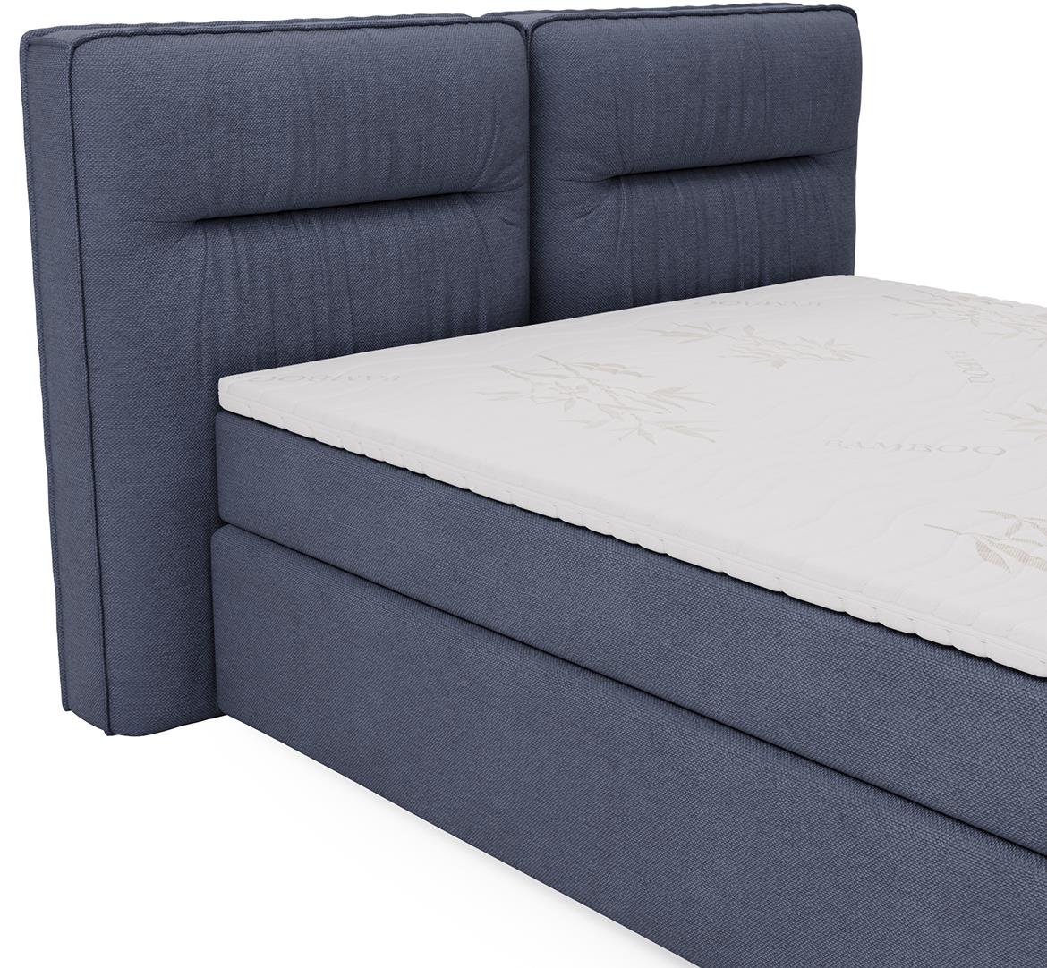 Lisbon Glow 11 boxspring krevet 165x218x128 cm plavi