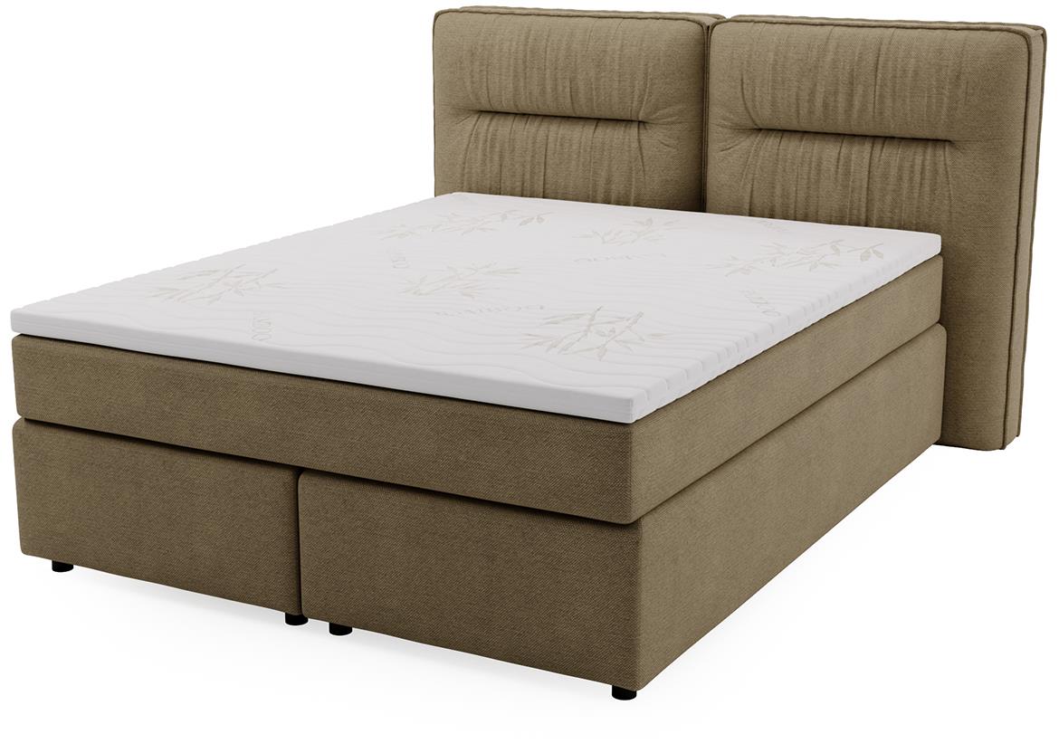 Lisbon Glow 8 boxspring krevet 165x218x128 cm bež