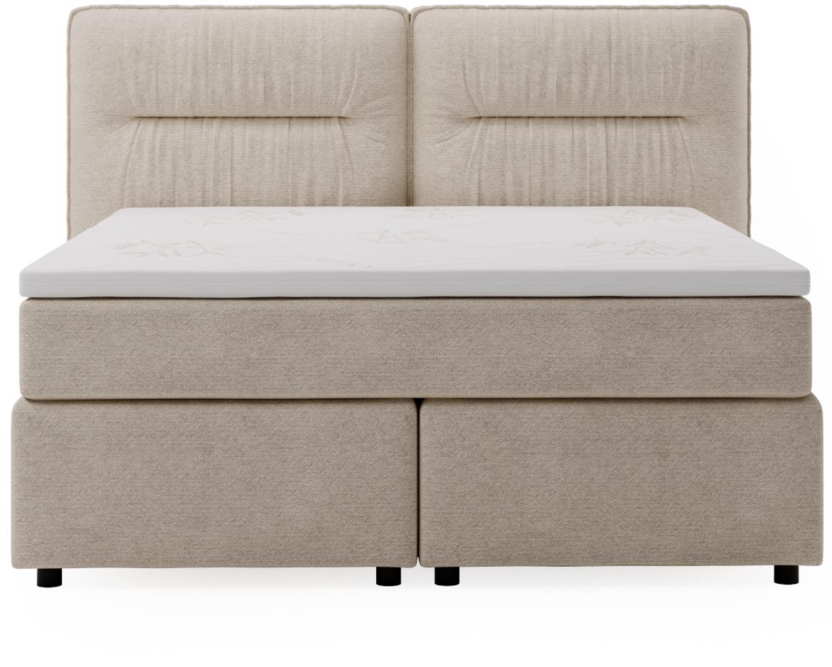 Lisbon Glow 3 boxspring krevet 165x218x128 cm bež