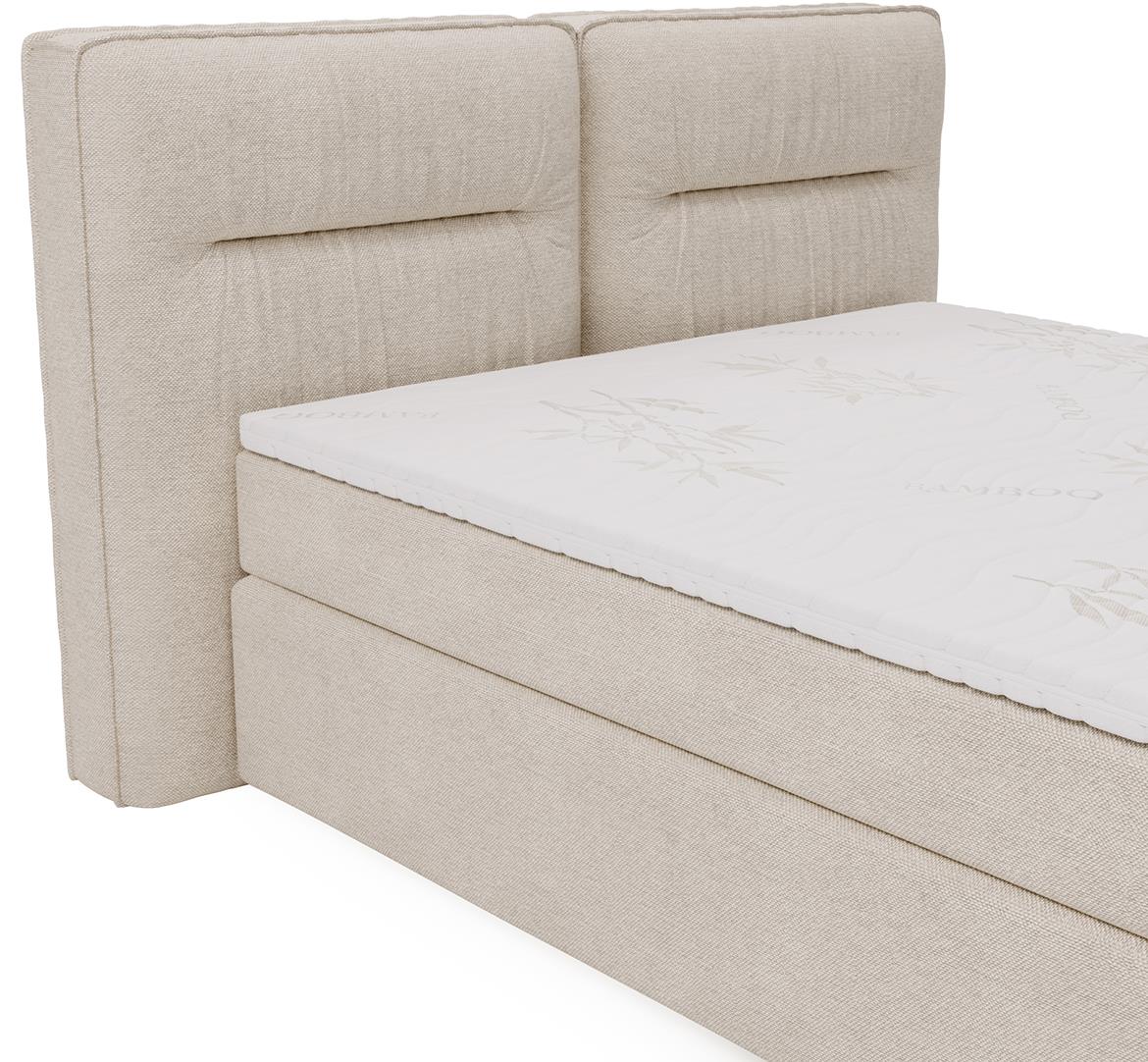 Lisbon Glow 3 boxspring krevet 165x218x128 cm bež