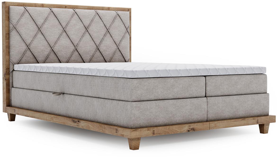 Boston Legacy 20 boxspring krevet 192x220x115 cm sivi