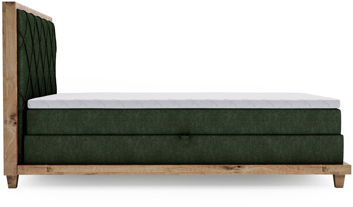 Boston Legacy 09 boxspring krevet 192x220x115 cm zeleni