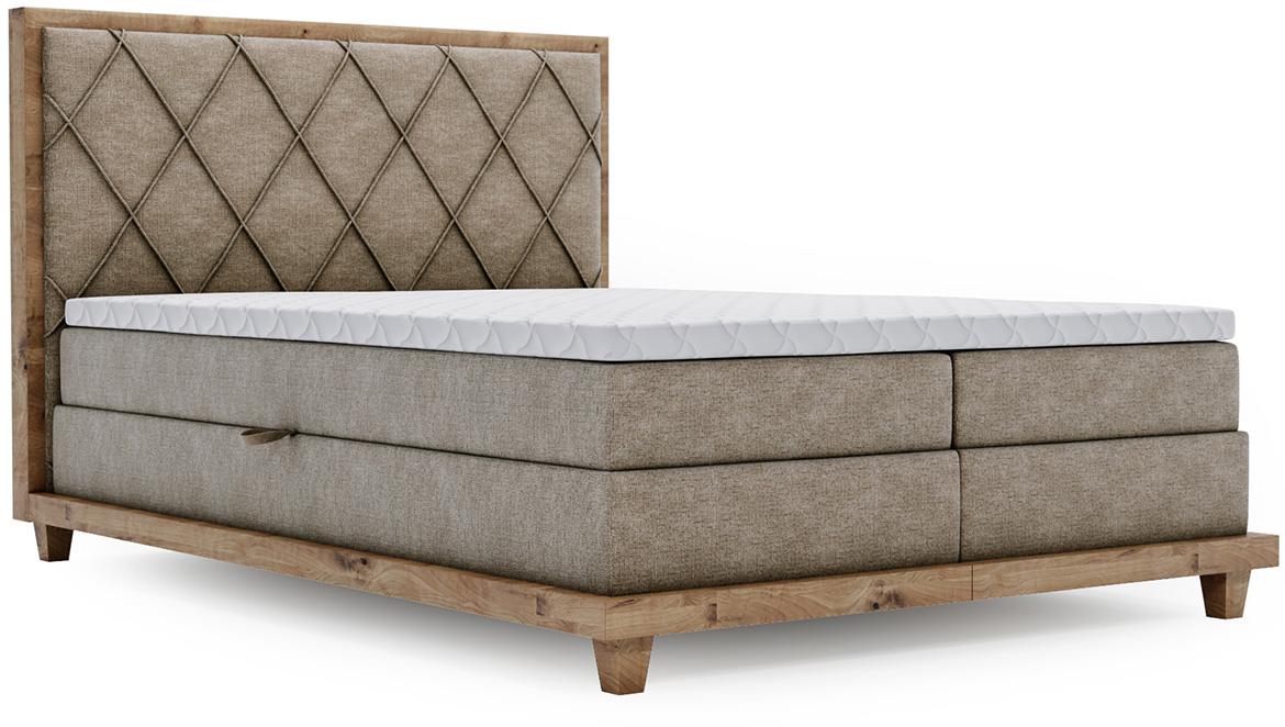 Boston Legacy 03 boxspring krevet 192x220x115 cm braon