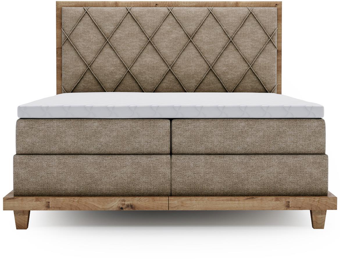 Boston Legacy 03 boxspring krevet 192x220x115 cm braon