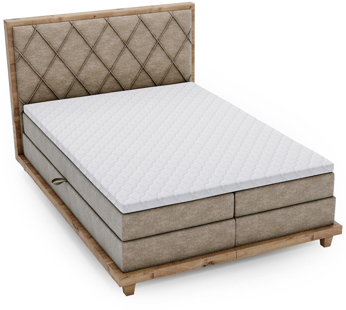 Boston Legacy 03 boxspring krevet 192x220x115 cm braon