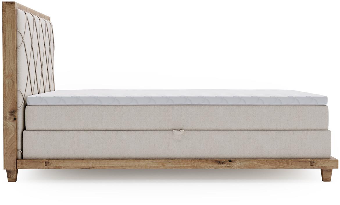 Boston Legacy 01 boxspring krevet 192x220x115 cm bež