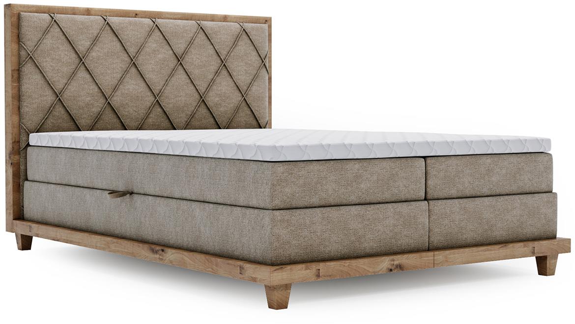 Boston Legacy 03 boxspring krevet 172x220x115 cm braon