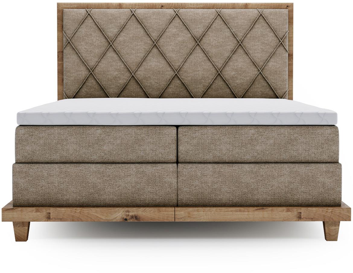 Boston Legacy 03 boxspring krevet 172x220x115 cm braon