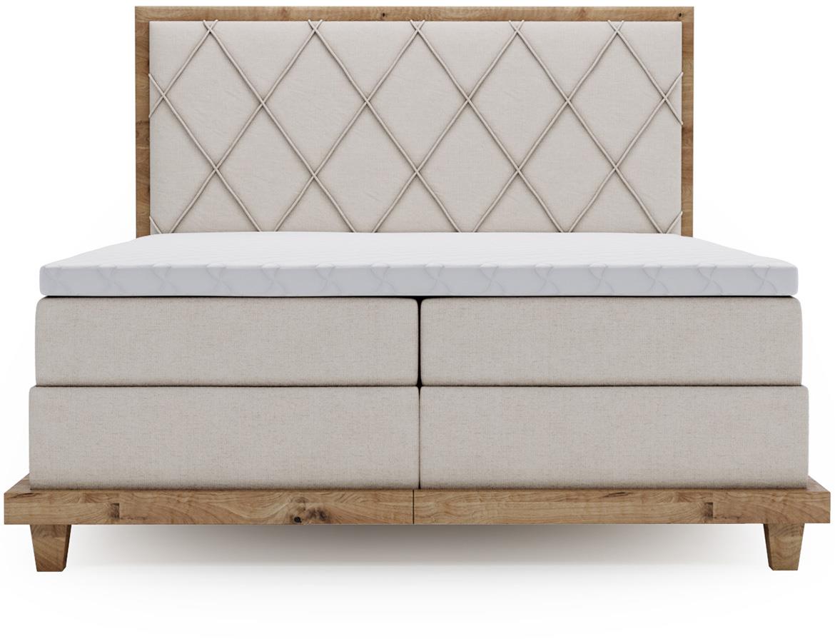 Boston Legacy 01 boxspring krevet 172x220x115 cm bež