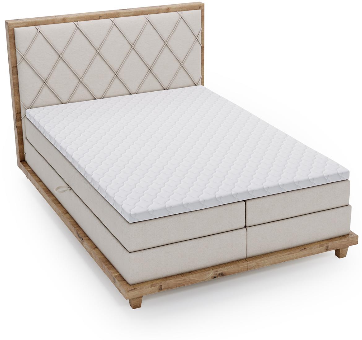 Boston Legacy 01 boxspring krevet 172x220x115 cm bež