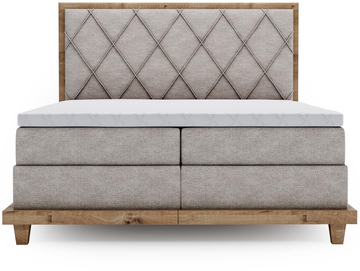 Boston Legacy 20 boxspring krevet 152x220x115 cm sivi