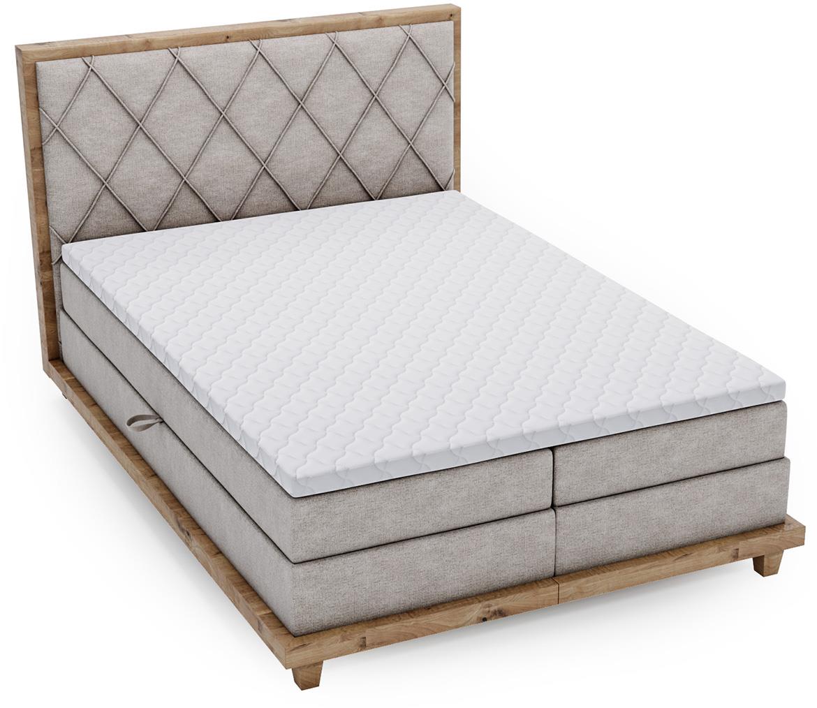 Boston Legacy 20 boxspring krevet 152x220x115 cm sivi