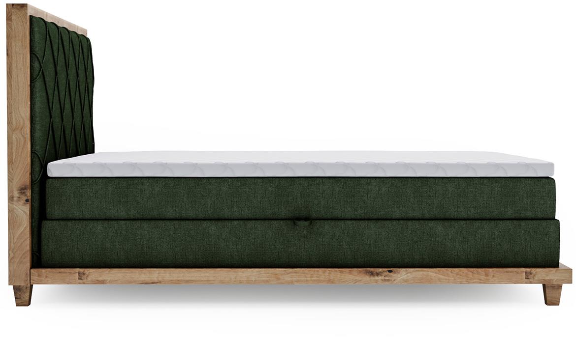 Boston Legacy 09 boxspring krevet 152x220x115 cm zeleni