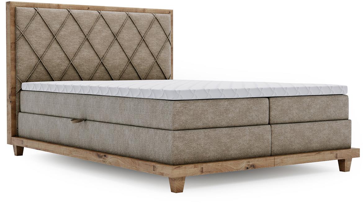 Boston Legacy 03 boxspring krevet 152x220x115 cm braon