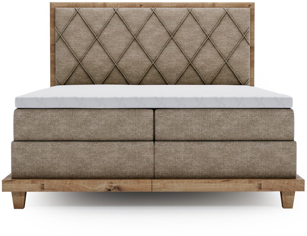 Boston Legacy 03 boxspring krevet 152x220x115 cm braon