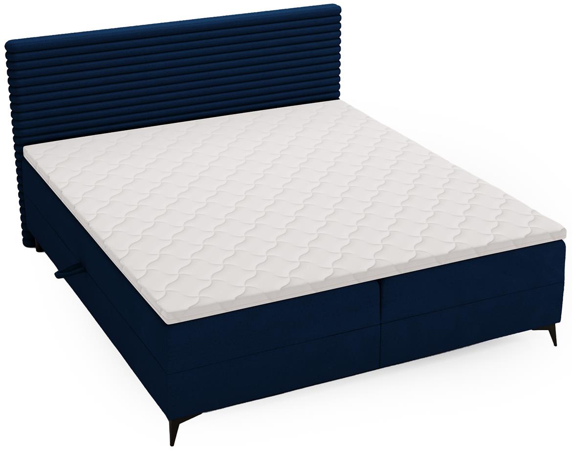 Point Vito 86/Lapit 86 boxspring krevet 182x213x106 cm plavi