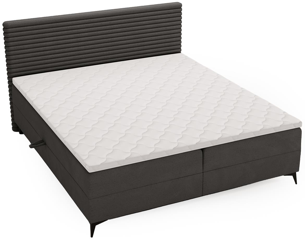 Point Vito 16/Lapit 16 boxspring krevet 182x213x106 cm tamno sivi