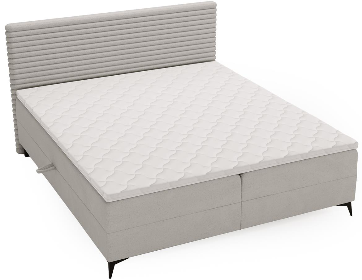 Point Vito 03/Lapit 03 boxspring krevet 182x213x106 cm sivi