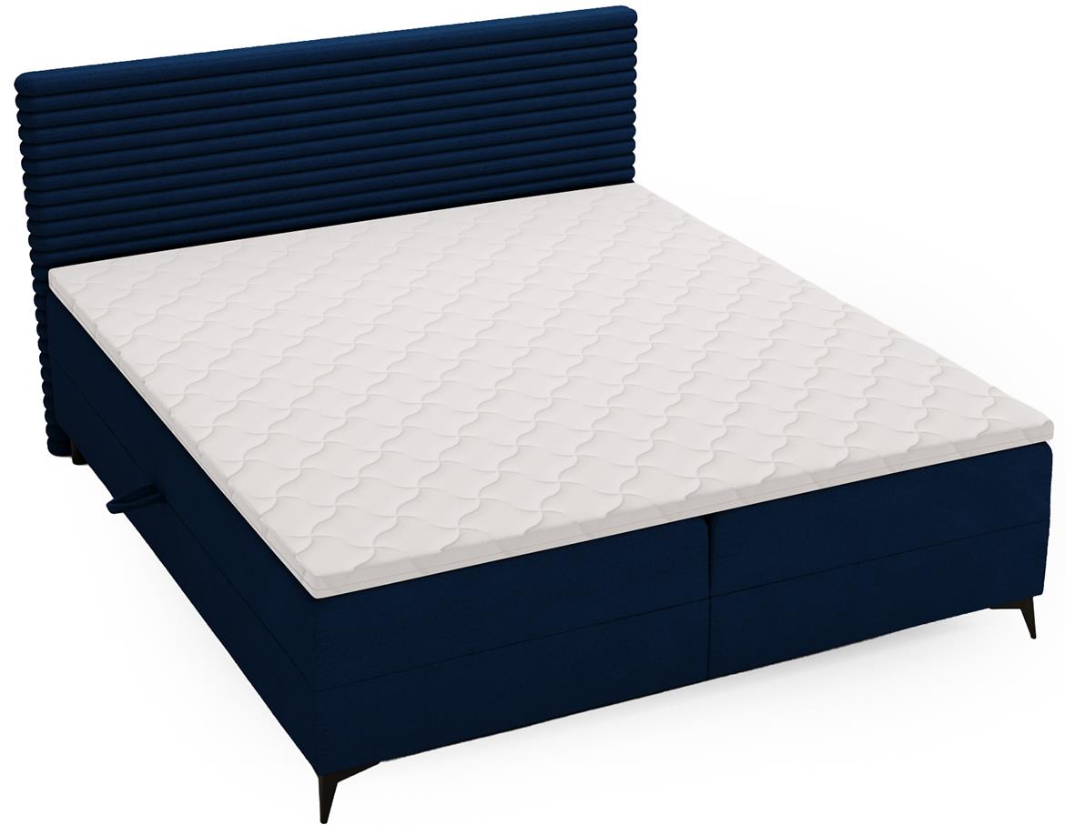 Point Vito 86/Lapit 86 boxspring krevet 162x213x106 cm plavi