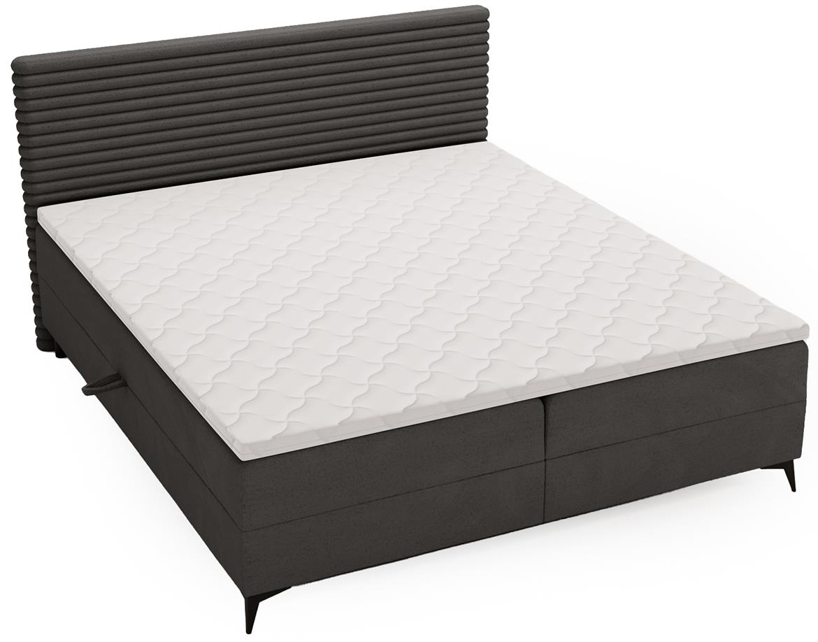 Point Vito 16/Lapit 16 boxspring krevet 162x213x106 cm tamno sivi