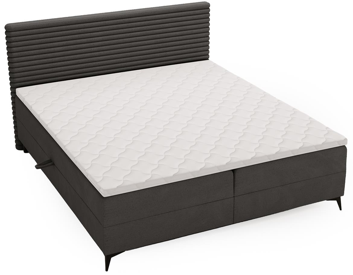 Point Vito 16/Lapit 16 boxspring krevet 142x213x106 cm tamno sivi