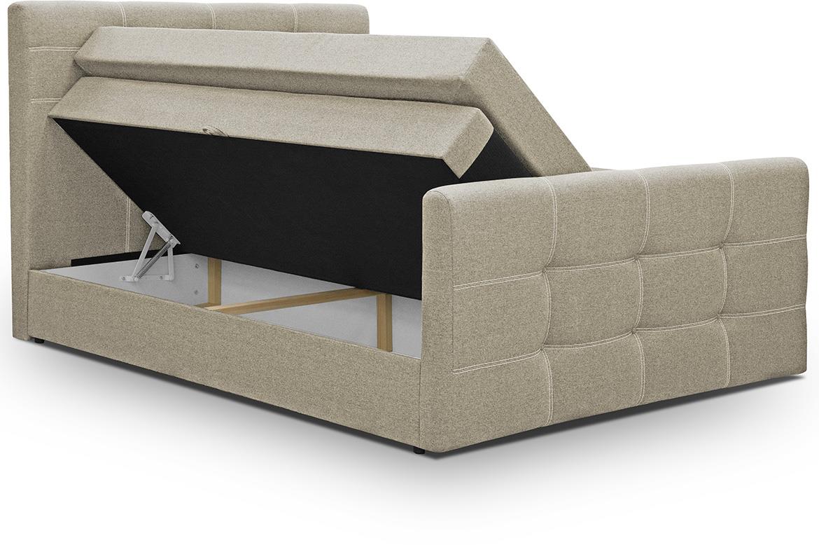 Bling II Inari 22 boxspring krevet 184x222x127 cm bež