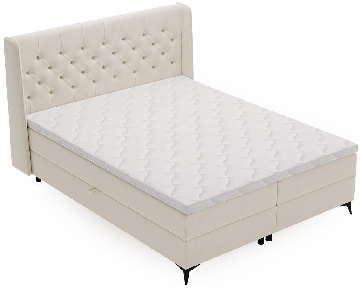 Zara Vega 02 boxspring krevet 192x213x118 cm bež