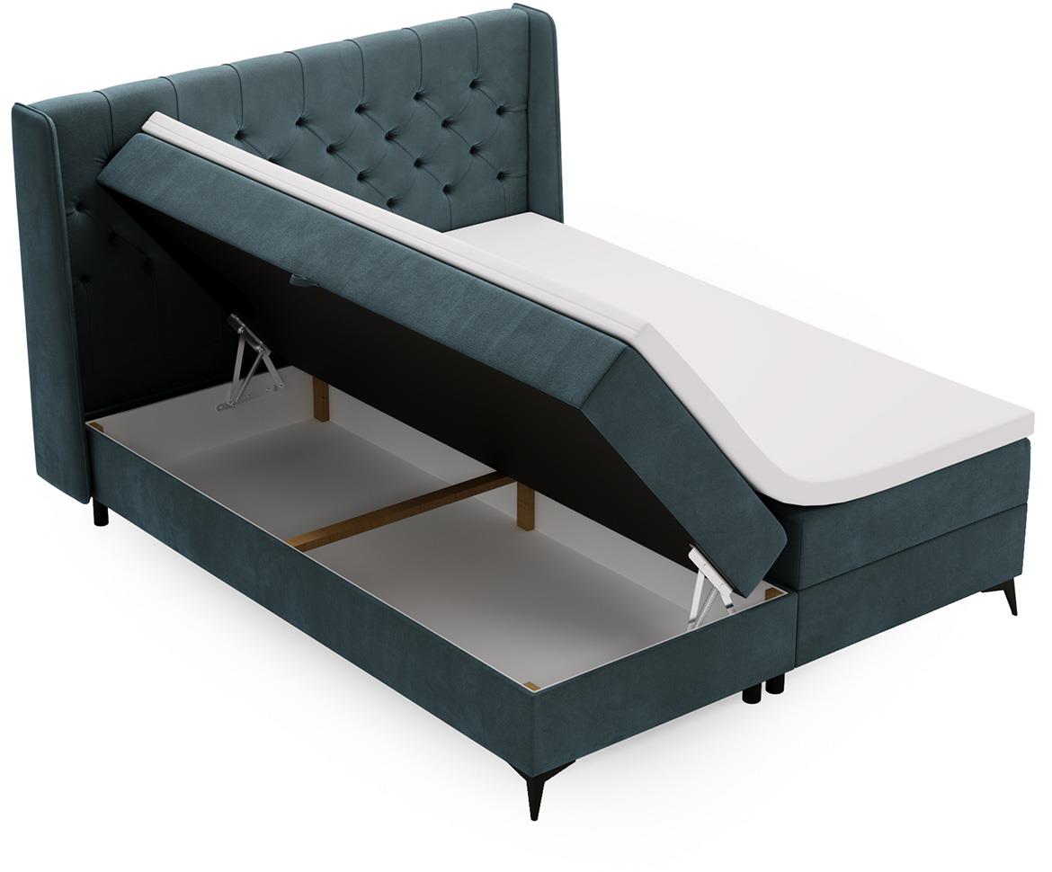 Zara Vega 79 boxspring krevet 152x213x118 cm zeleni