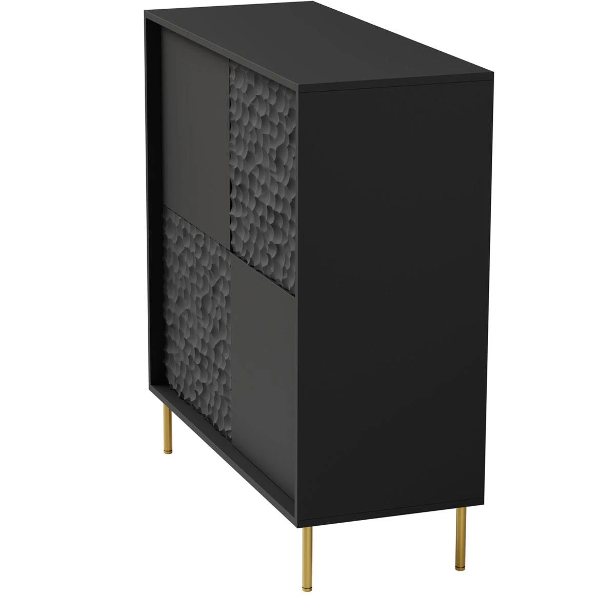 Bullet KM-2 komoda 4 vrata 100x41x105 crna