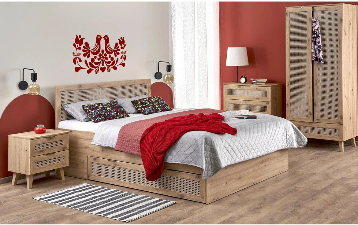 Borneo KM-2 komoda 3 fioke 80x40x85 cm natur (Artisan hrast)