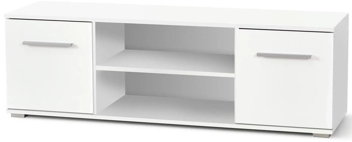 Lima RTV-1 TV komoda 2 vrata + 2 plice 137x40x44 cm beli
