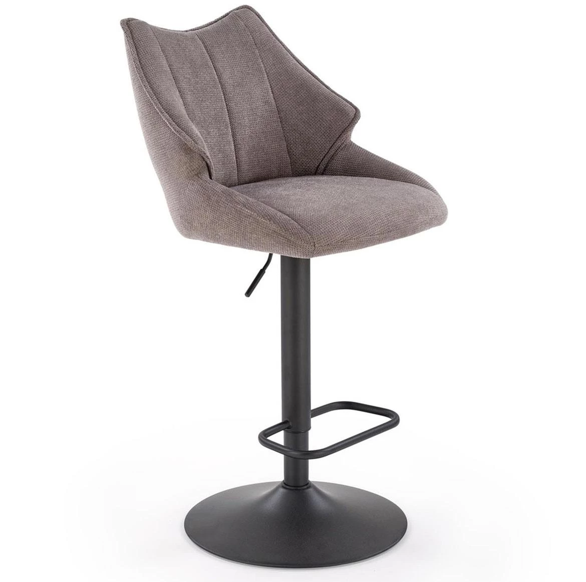 H122 barska stolica 50x54x96 cm siva/crna