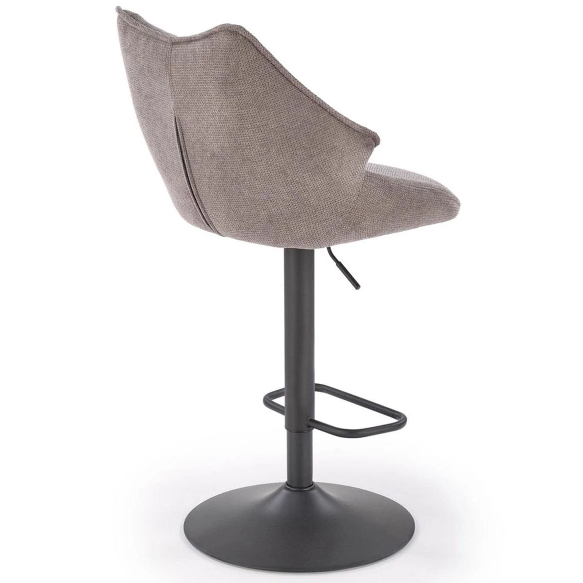H122 barska stolica 50x54x96 cm siva/crna