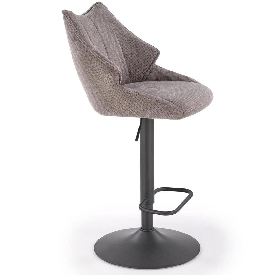 H122 barska stolica 50x54x96 cm siva/crna