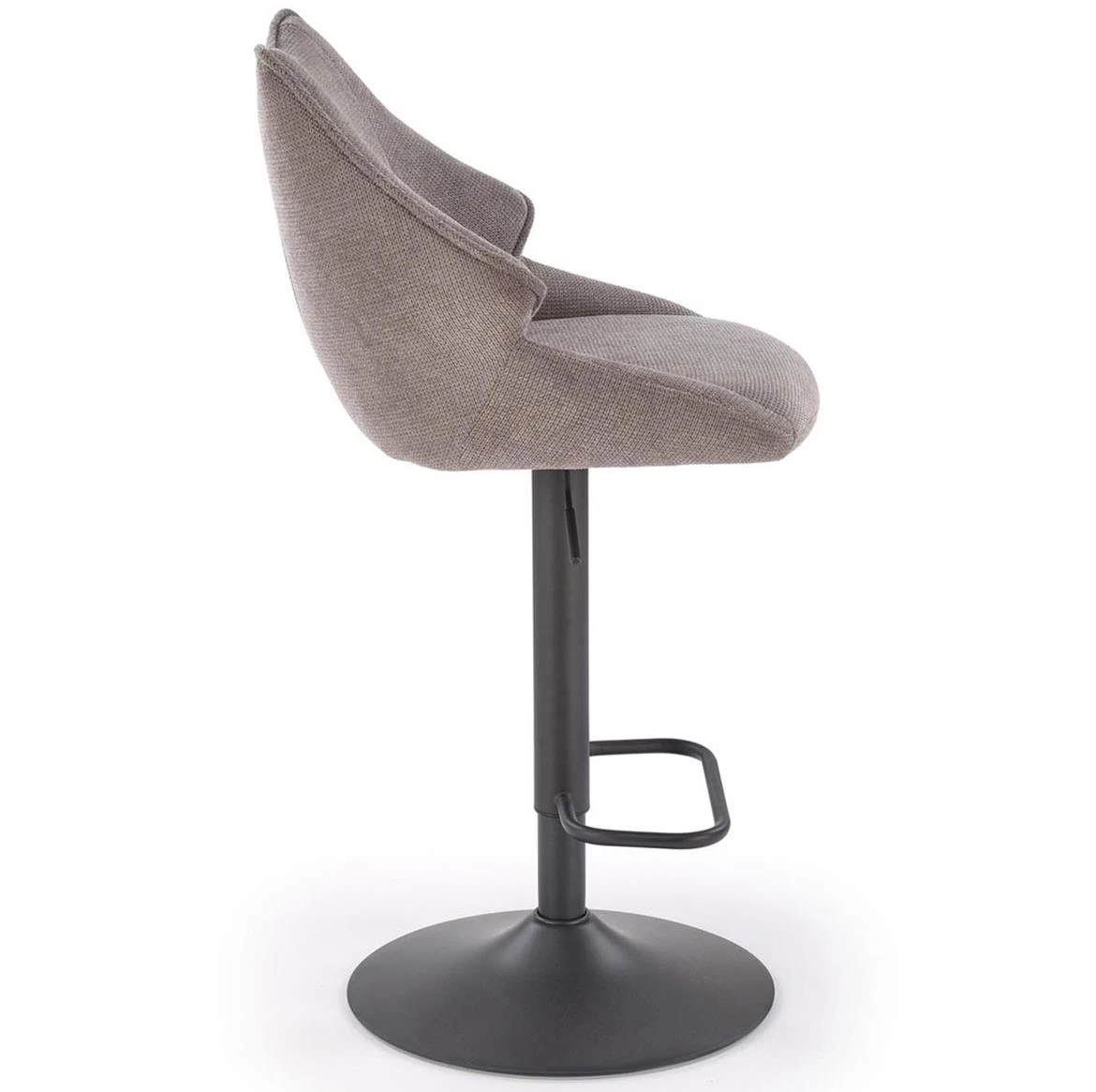 H122 barska stolica 50x54x96 cm siva/crna