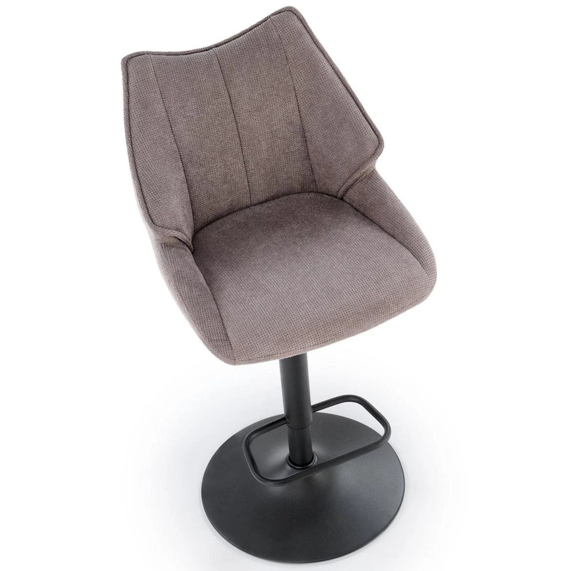 H122 barska stolica 50x54x96 cm siva/crna