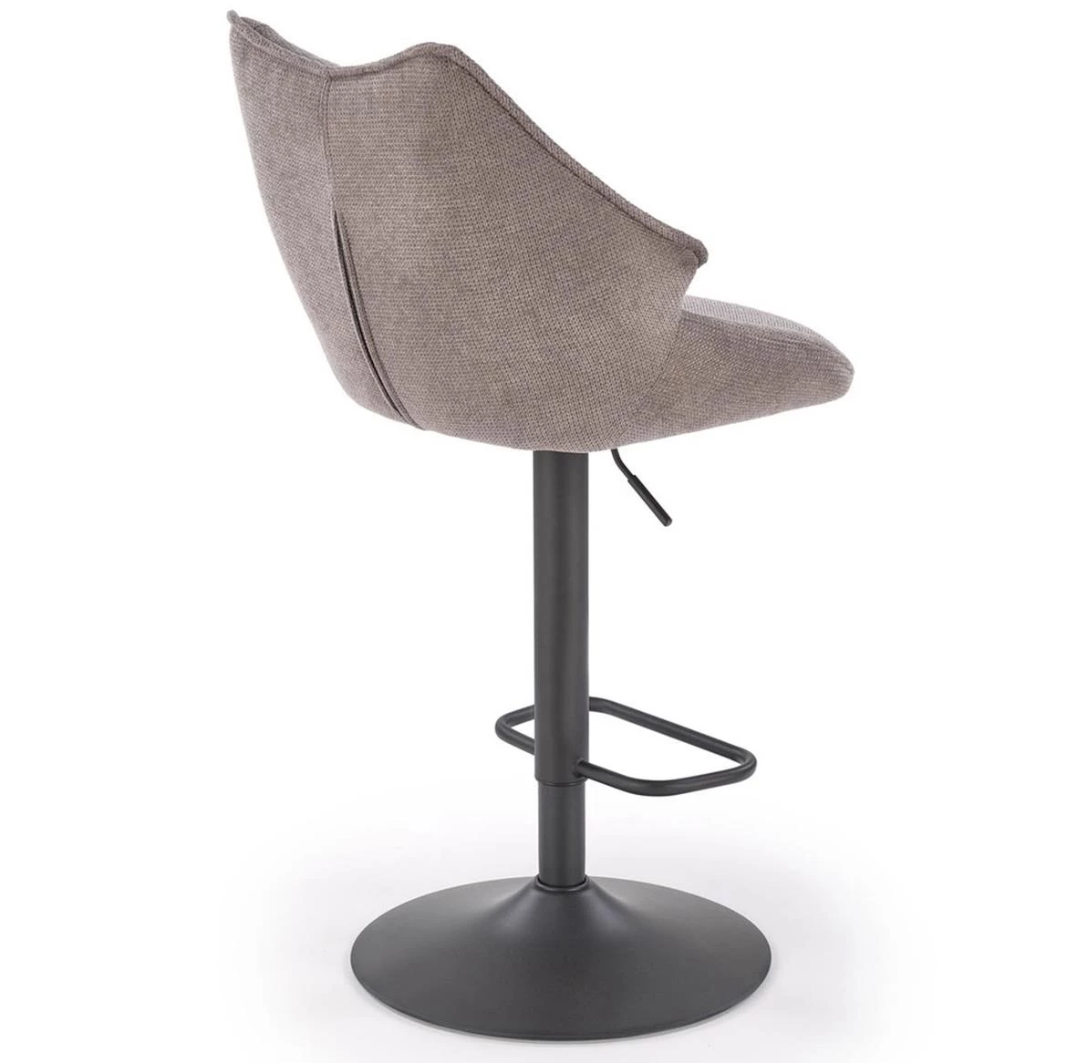 H122 barska stolica 50x54x96 cm siva/crna